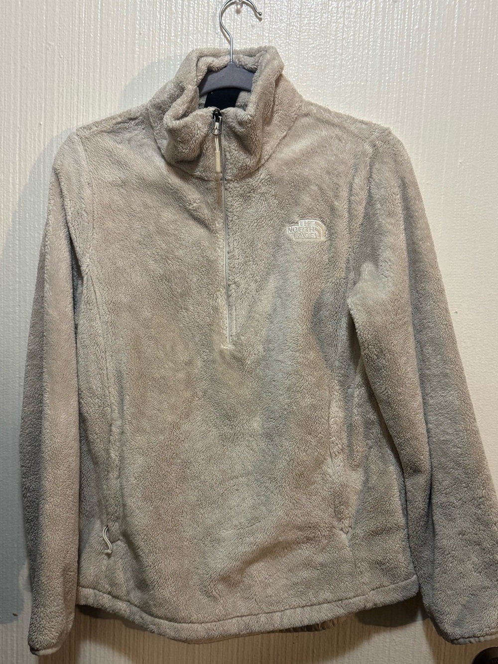 The North Face Cream Sherpa Fleece Jacket